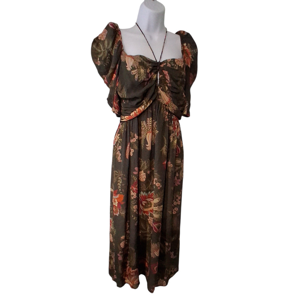 Farm by Farm Rio for Anthropologie dress womens Small halter midi flower paisley
